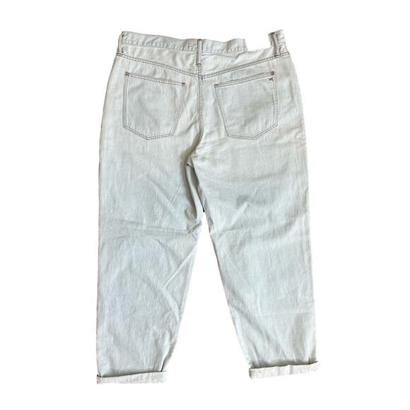 Madewell The Slouchy Boyjean Light Wrightlane Wash Ripped Edition Boyfriend 32 - Picture 5 of 16